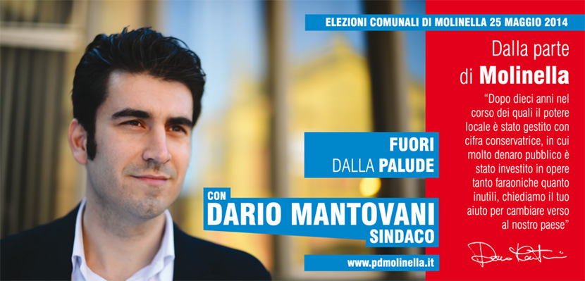 cartolina mantovani sindaco